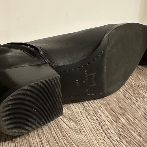 MARC FISHER | Black Leather Booties - Picture 5 of 5